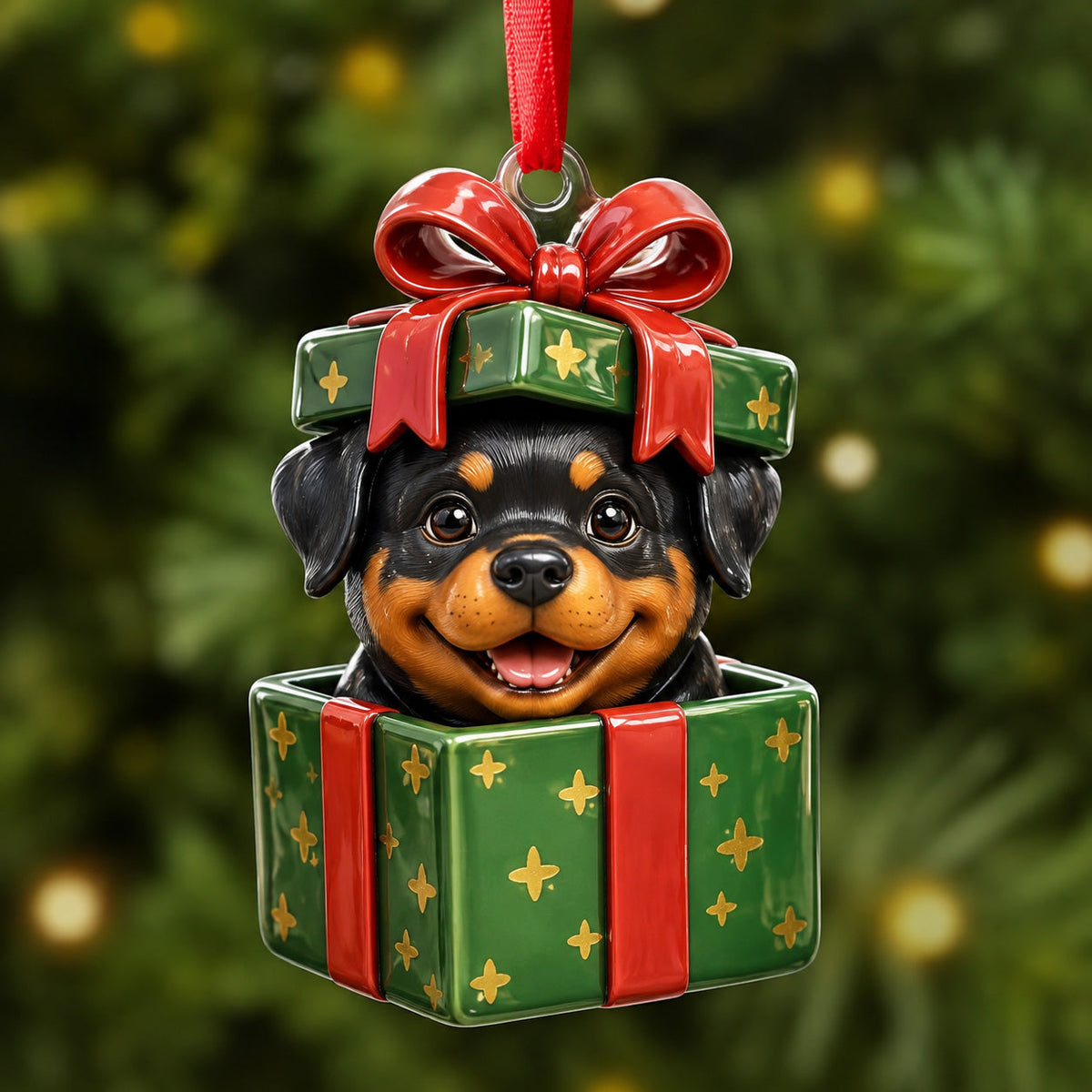 Rottweiler Special Gift Mica Ornament NCU0HT089