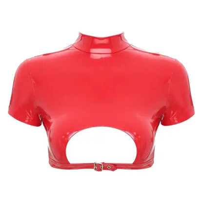 Leather Crop Top