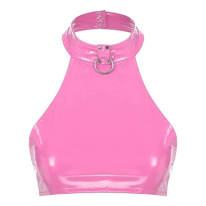 O Ring Leather Crop