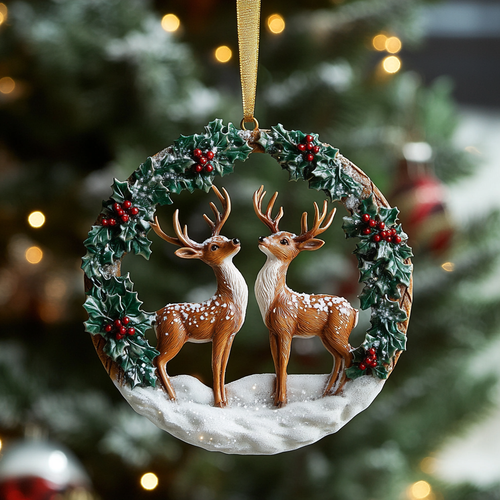 Snowy Splendor Mica Ornament NCU0VH028