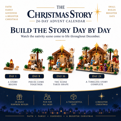 Nativity Advent Calendar day-by-day Christmas story build