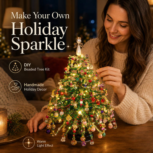 DIY Beaded Christmas Tree Kit – 🎅Create Your Own Sparkling Holiday Decoration
