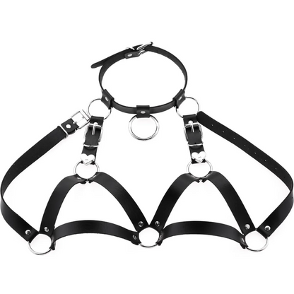 LacyNighty™ Cold Heart Leather Top