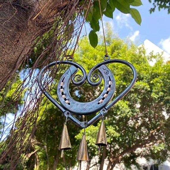 🔥Most Popular in 2026🔥100% Handmade | The Horseshoe Heart Wind Chime ❤ (Handmade by Jordan Maynard®)